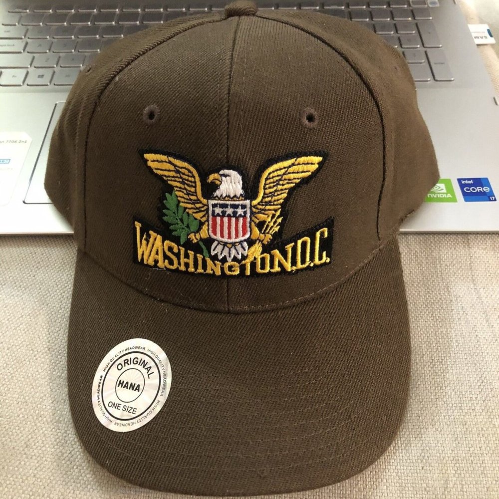 Washington DC Hana Original Hat/Cap U.S. Government Eagle & Shield Embroidery